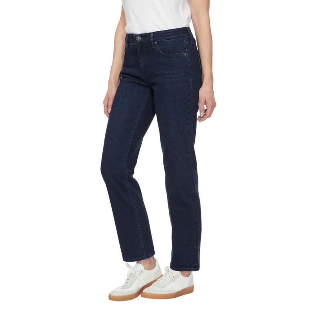 Hudson Ladies' Straight Leg Mid Rise Obscurity Blue Classic Jeans Size 12